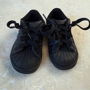 Adidas Baby Black Sneakers Size 6